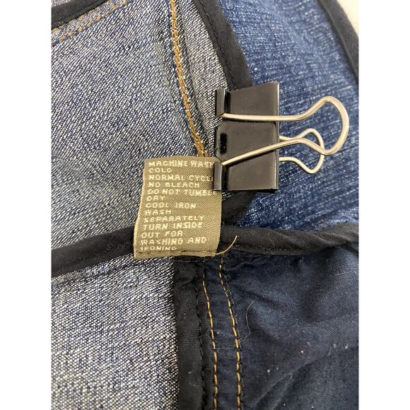 Yuka Jean Jacket in Denim Blue Denim with Dark Piping Size Medium - Picture 11 of 13